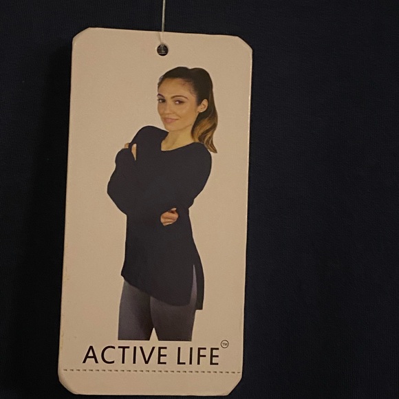Active Life Sz M Navy LS Tee NWT😊😊 - Picture 3 of 6